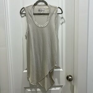 Frank & Eileen Tee Lab Base Layer Striped Scoped Neck Tank Top Sz XS